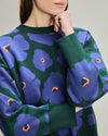 Big Flowers Cotton Sweater