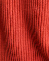 Wool Cropped Cardigan Terracota