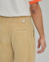 Corduroy Pleated Chino Beige