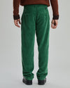 Corduroy Pleated Chino Grass Green