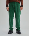 Corduroy Pleated Chino Grass Green