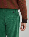 Corduroy Pleated Chino Grass Green