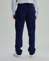 Corduroy Pleated Chino Dark Blue