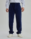 Corduroy Pleated Chino Dark Blue