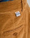 Corduroy Pleated Chino Caramel
