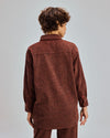 Corduroy Long Overshirt Skin Printed