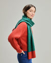 Wool Scarf Bicolor Stripes