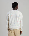 Splash Paint Sweatshirt Ecru
