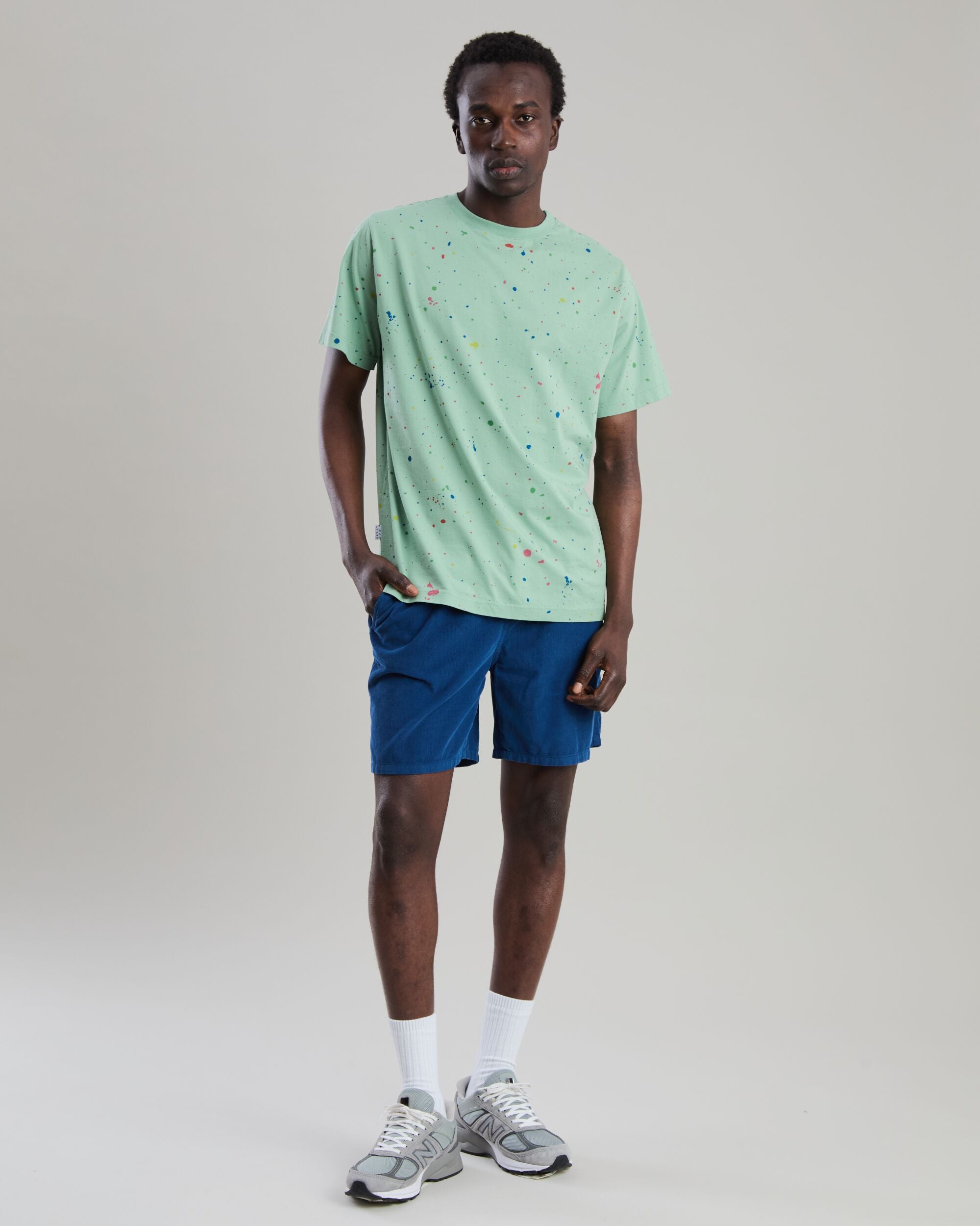 Splash Paint Tshirt Green