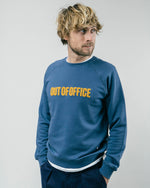 Out of Office Cotton Sweatshirt Blue