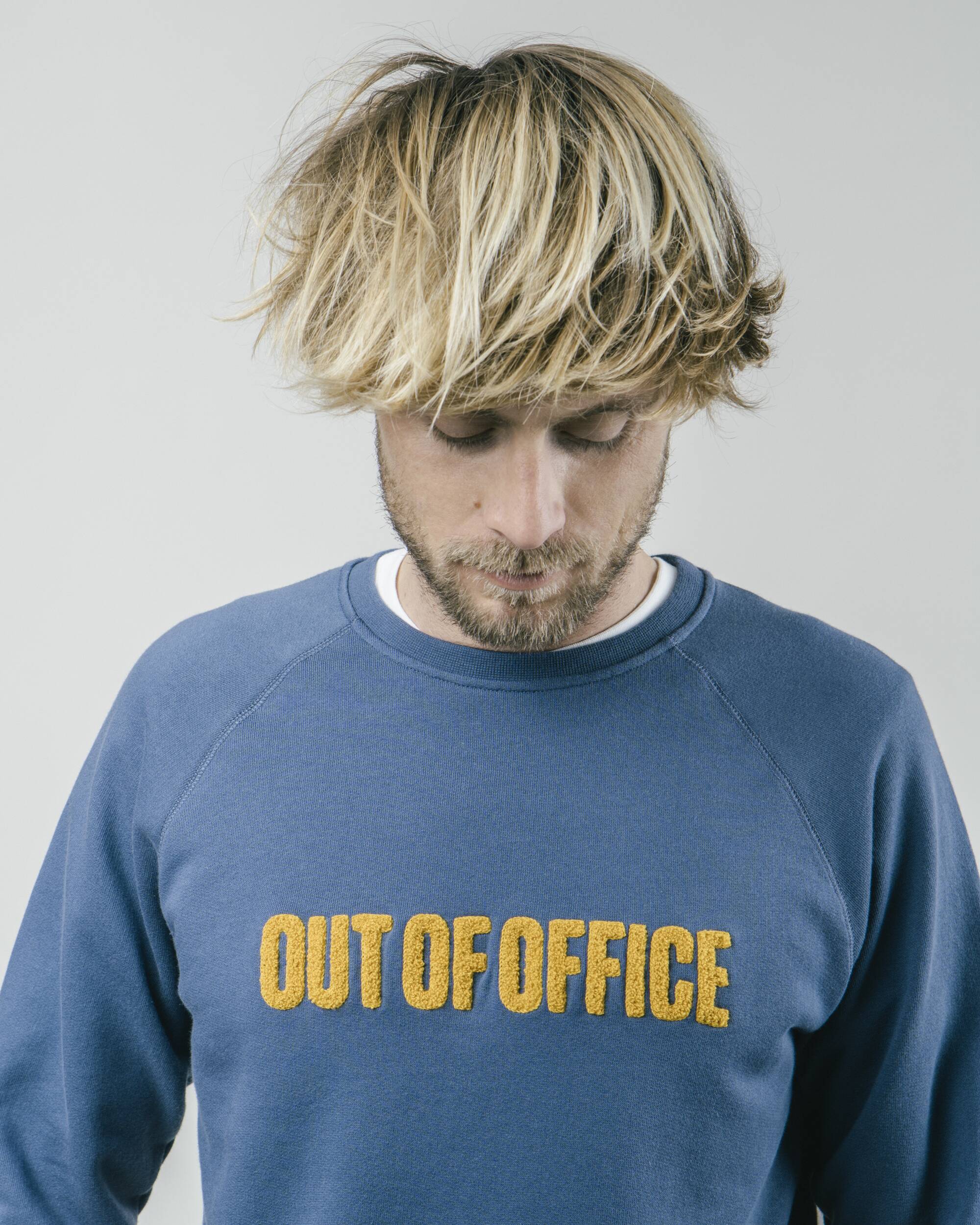 Out of Office Cotton Sweatshirt Blue