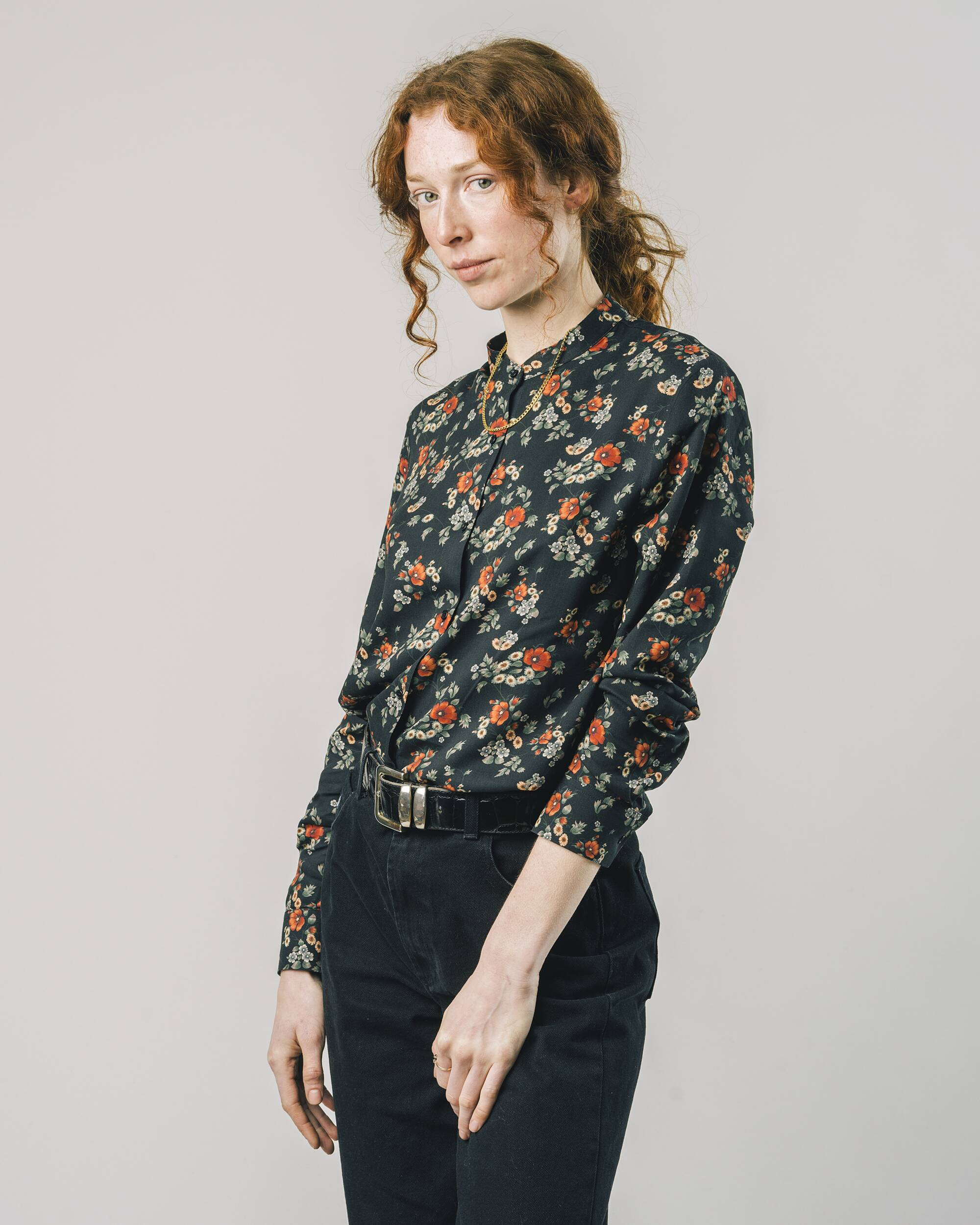 Dalia Mao Blouse Black