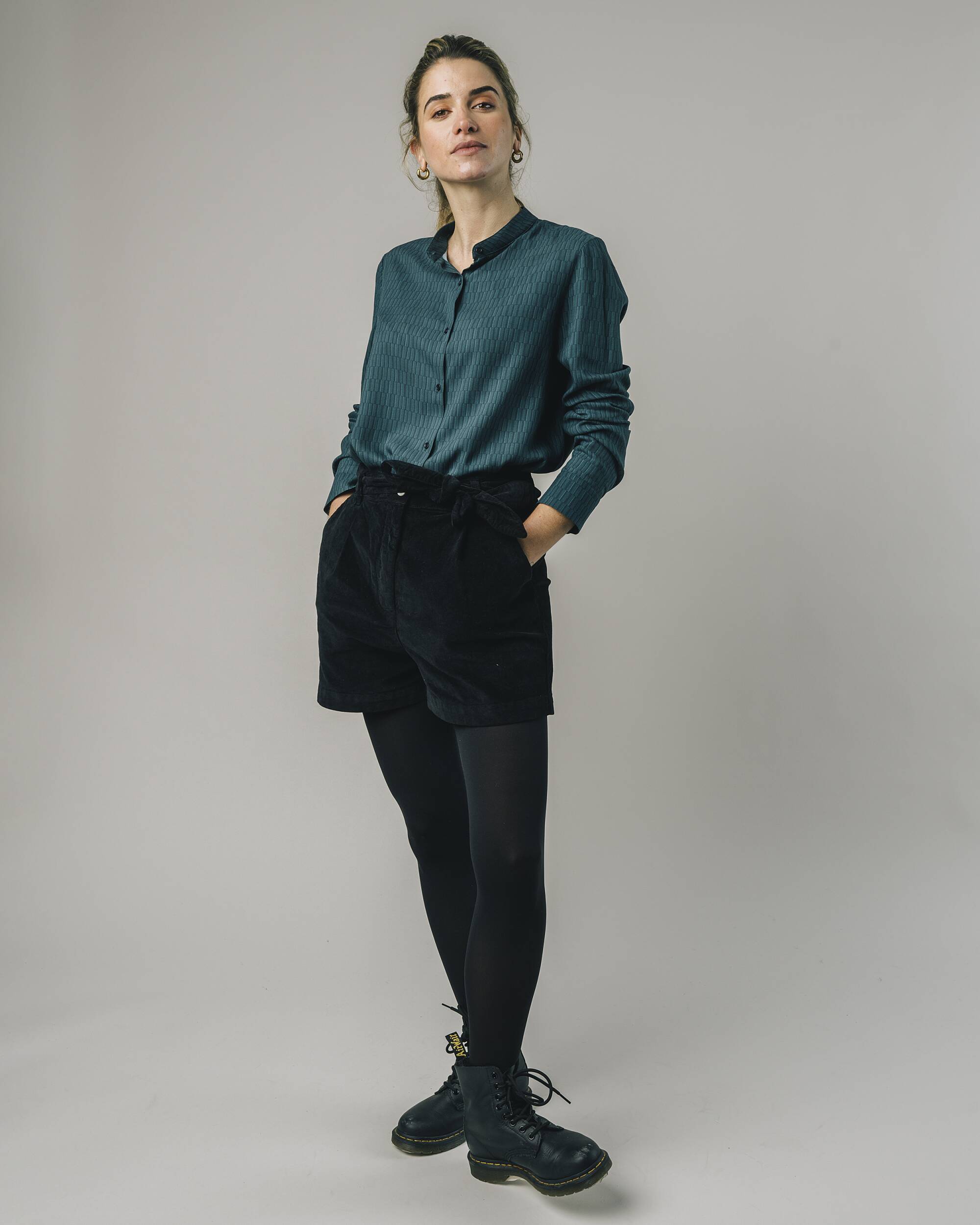 Baikal Mao Blouse Navy