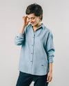 Indigo Tencel Oversize Blouse Denim