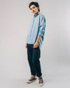 Indigo Tencel Oversize Blouse Denim