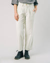 Corduroy Pleated Pants Ice White