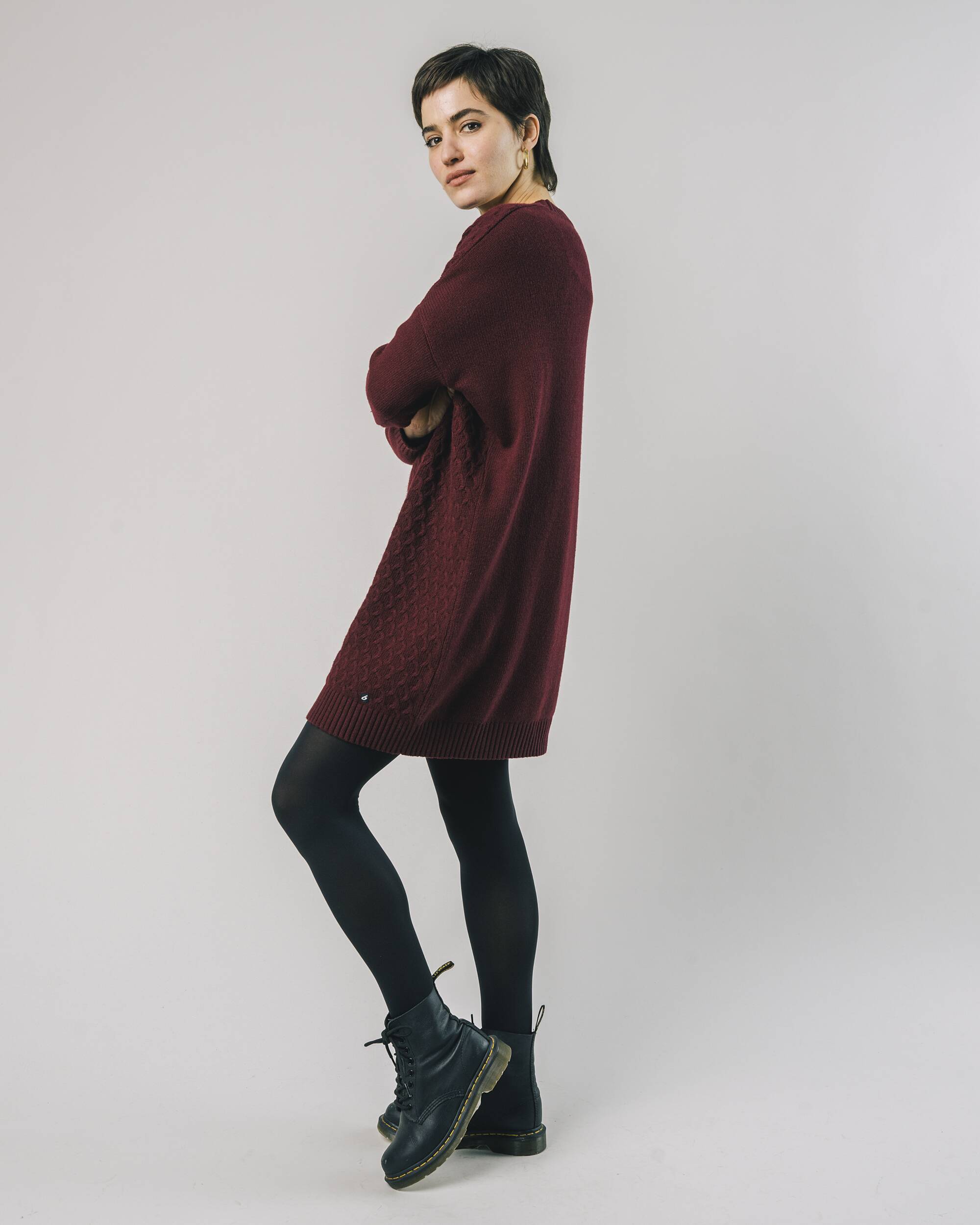 Knitted Dress Porto Wine