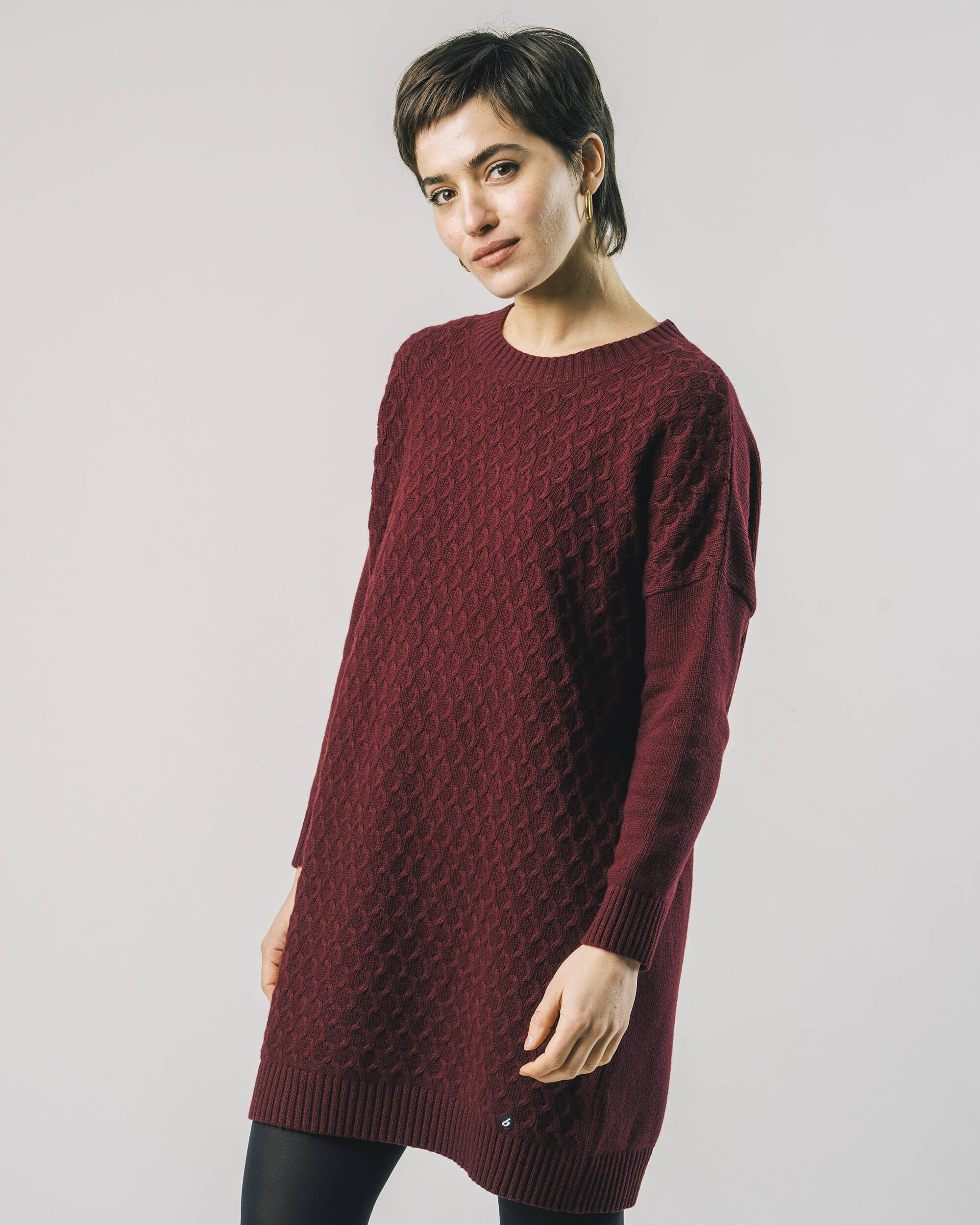 Knitted Dress Porto Wine