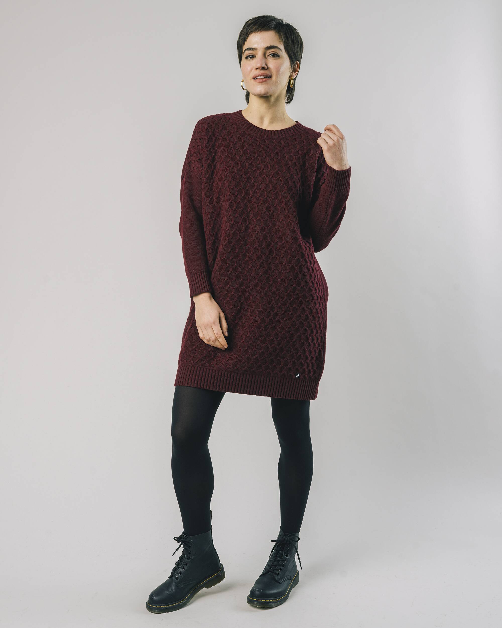 Knitted Dress Porto Wine