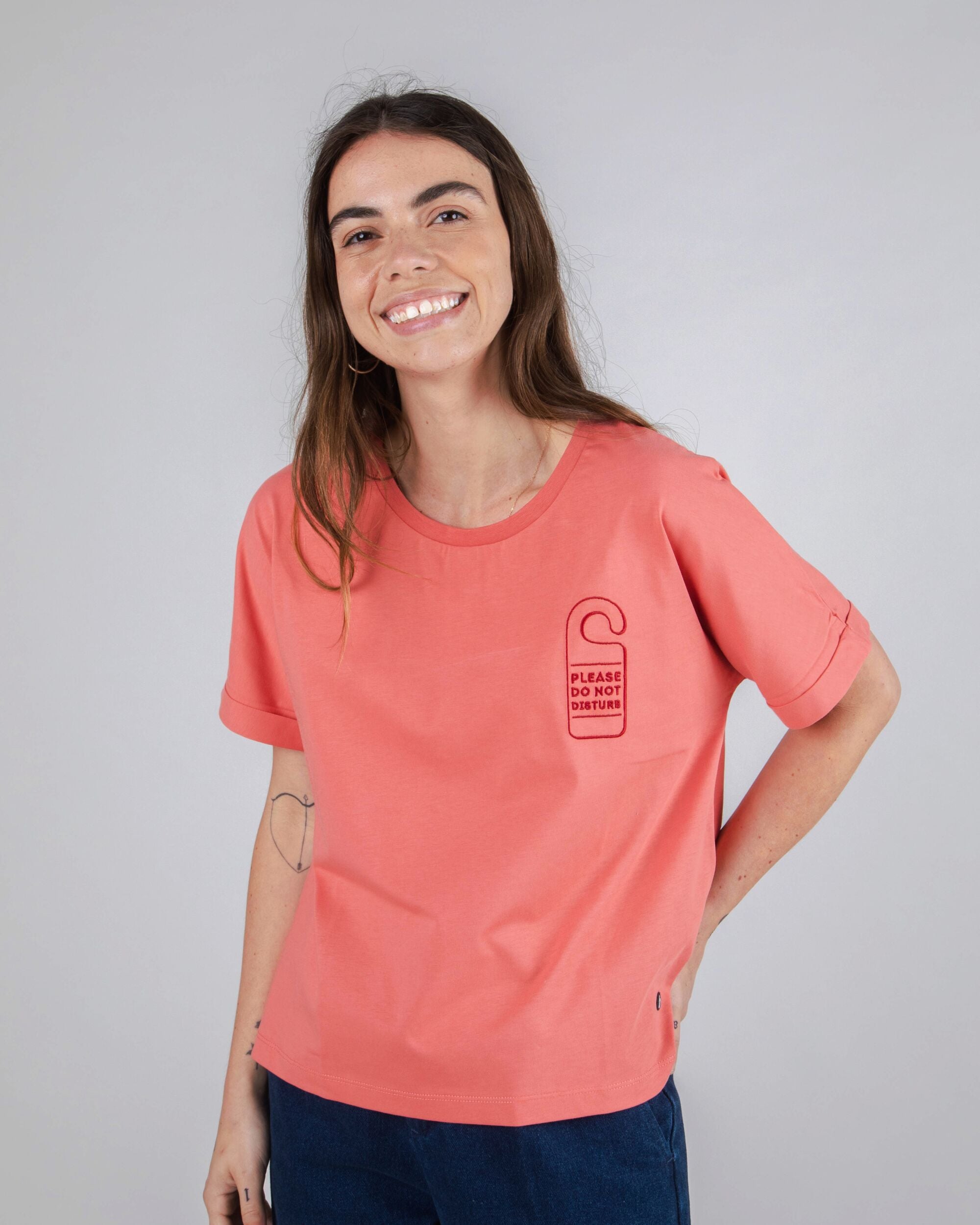 Do Not Disturb Oversize T-Shirt Rosé