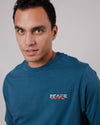 Peace T-Shirt Majolica Blue