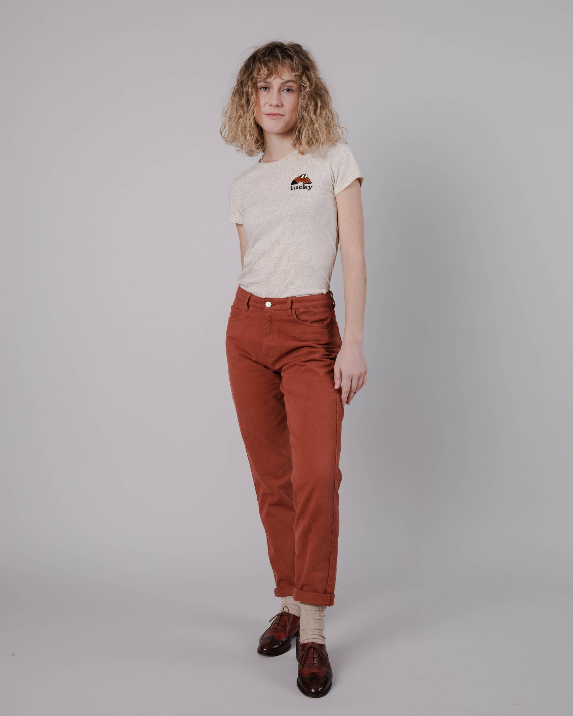 Lucky Slim Fit T-Shirt Off White