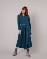 Stella Mao Long Sleeve Dress Blue