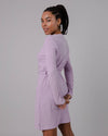 Brushed Belted Dress Lilac