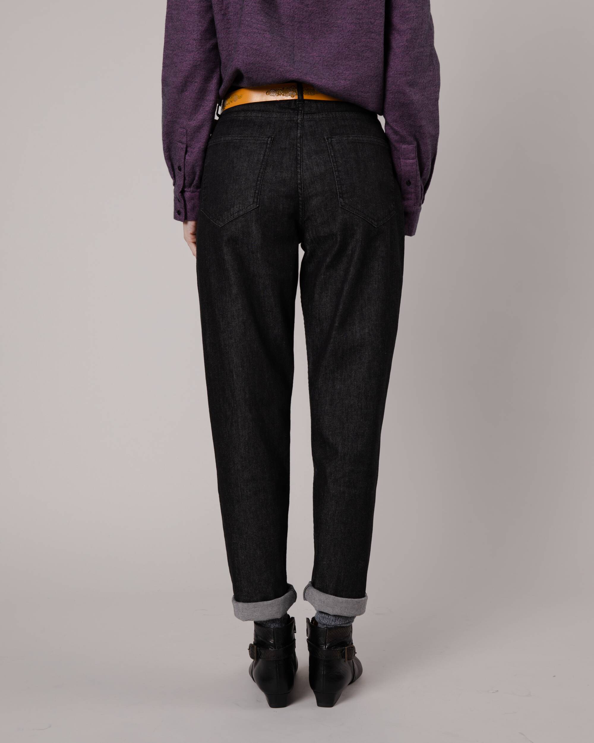 5 Pocket Slim Pant Black Denim