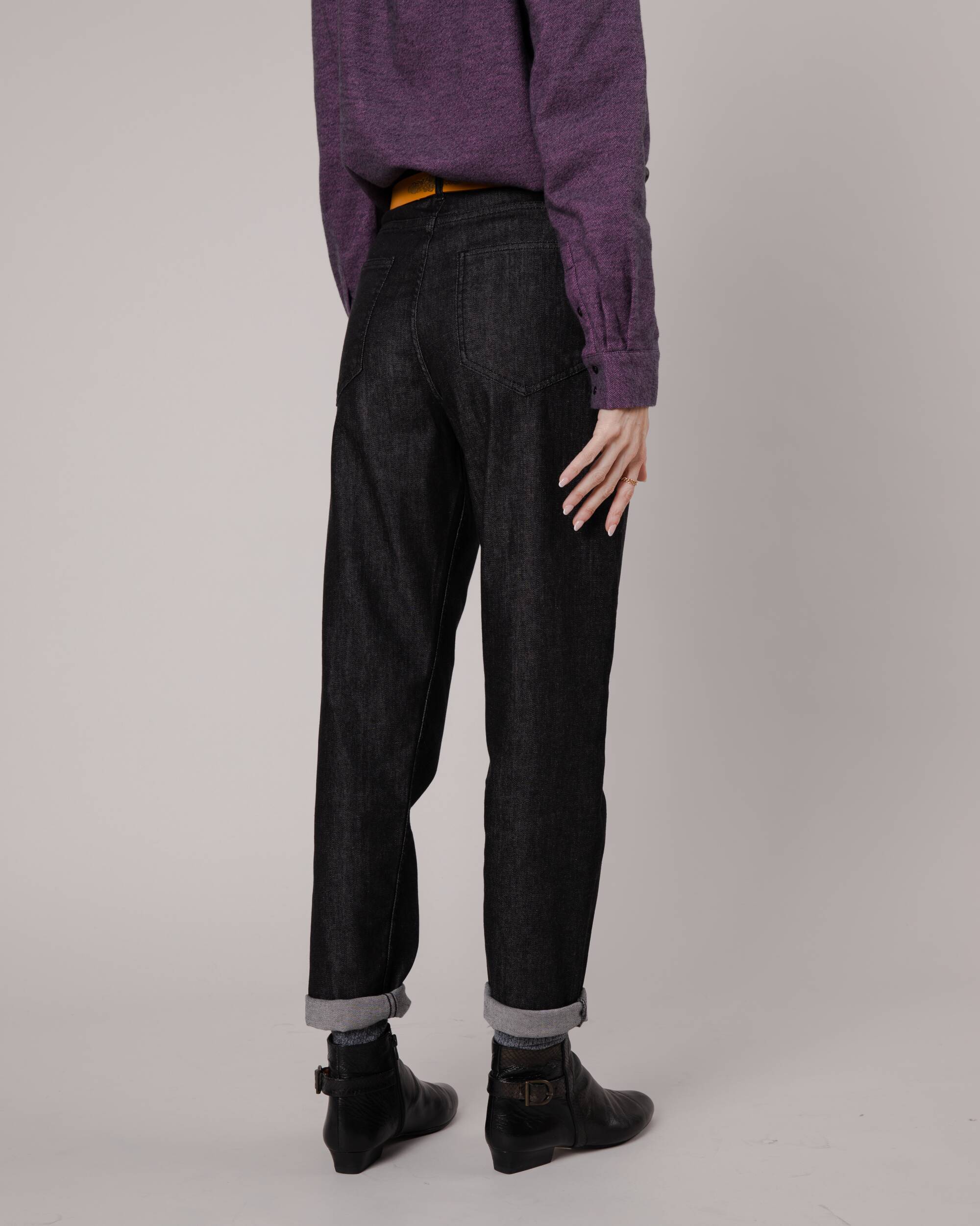 5 Pocket Slim Pant Black Denim