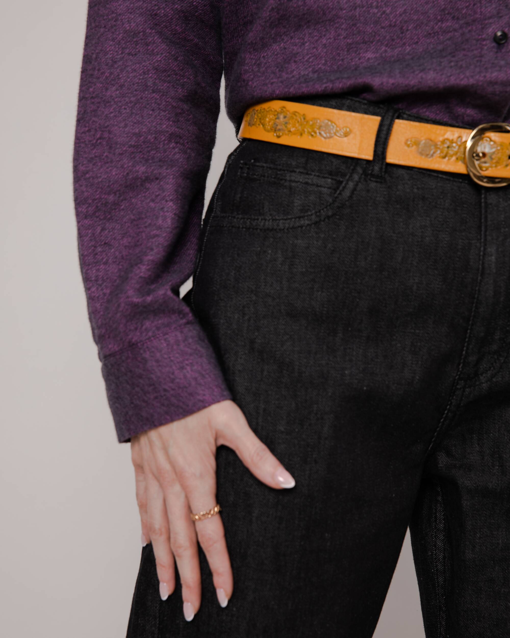 5 Pocket Slim Pant Black Denim