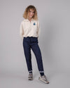 Patch Pocket Flannel Pant Denim