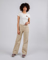 High Rise Pant Beige
