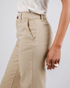 High Rise Pant Beige