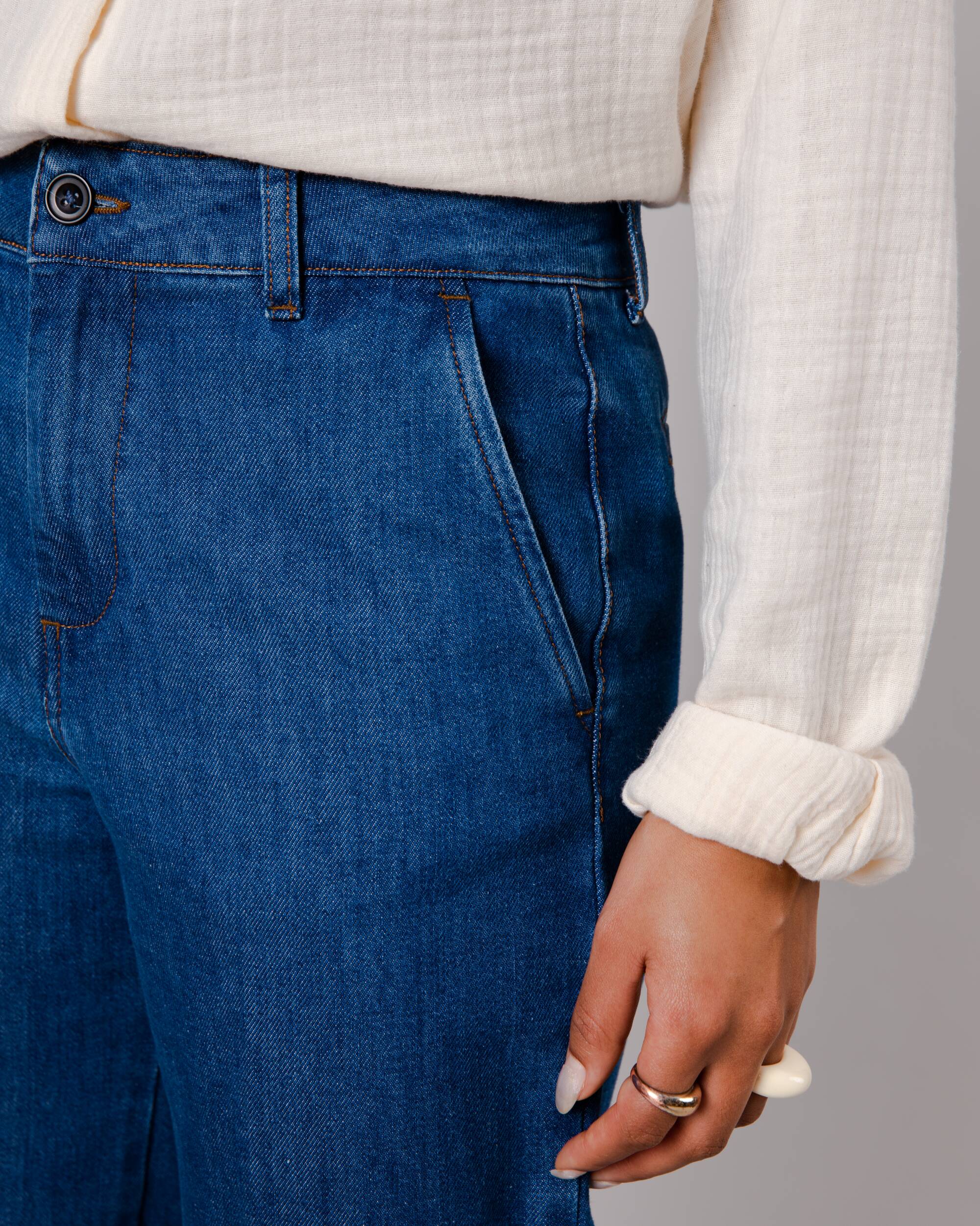 High Rise Pant Denim