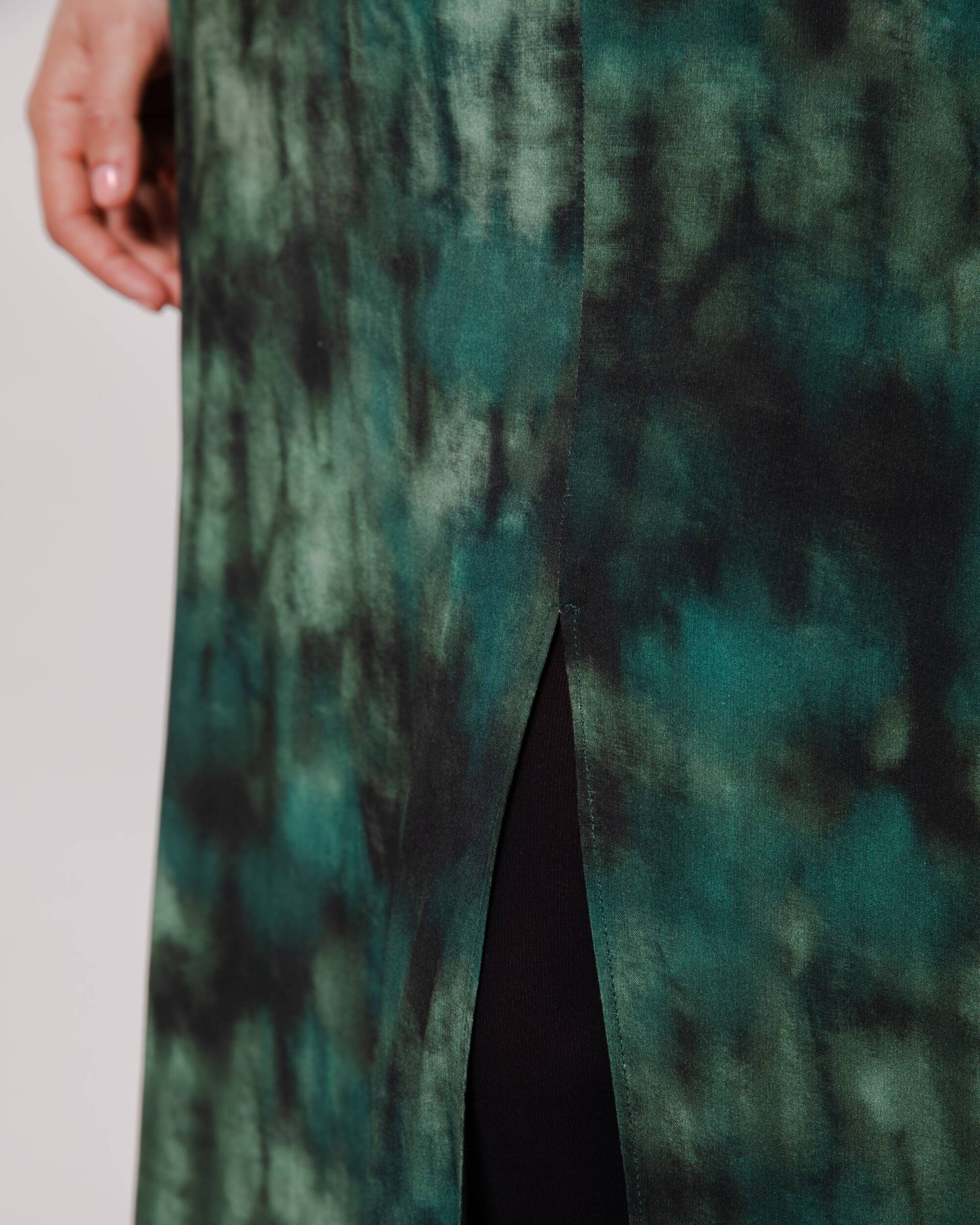 Moss Long Skirt Green