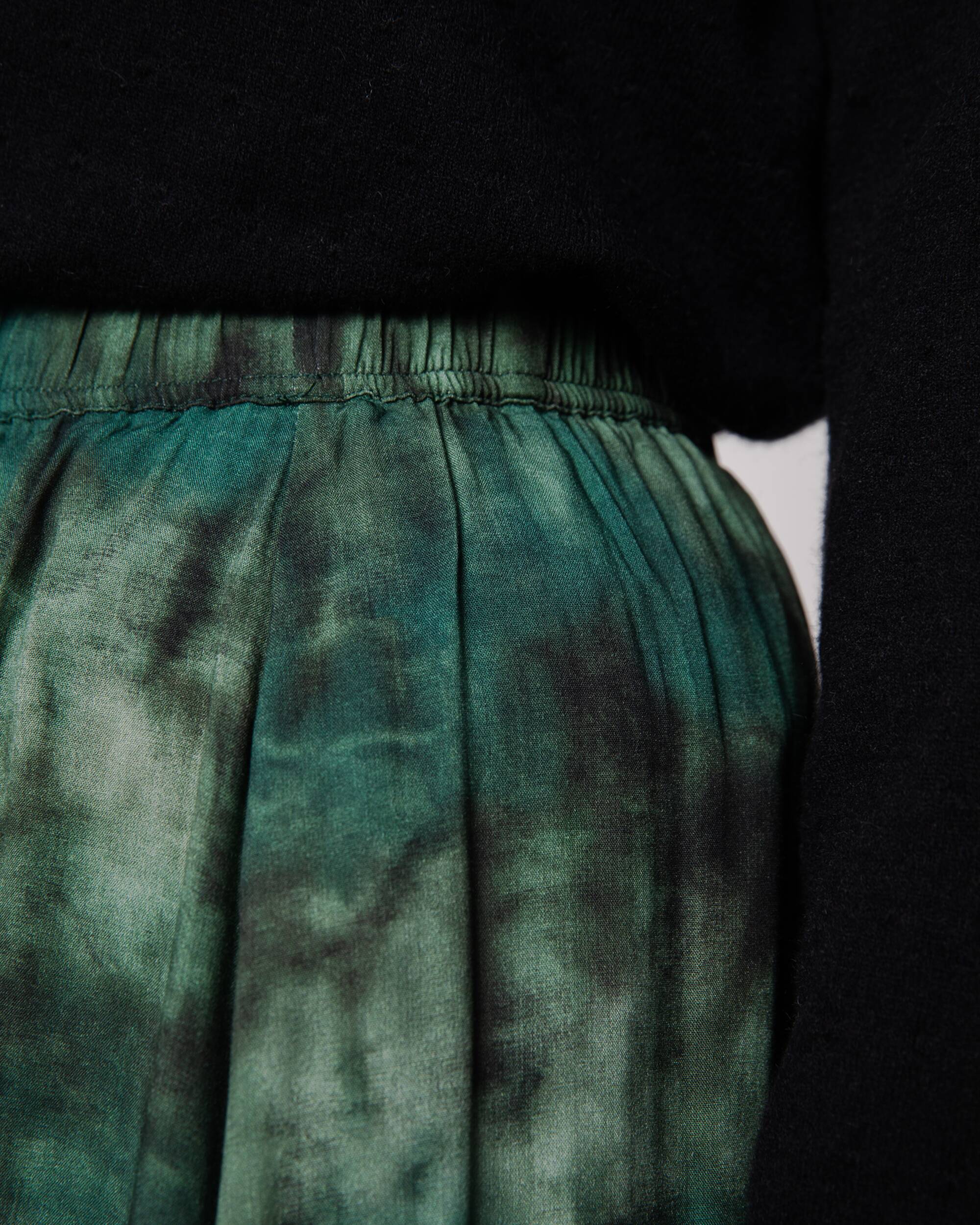 Moss Long Skirt Green