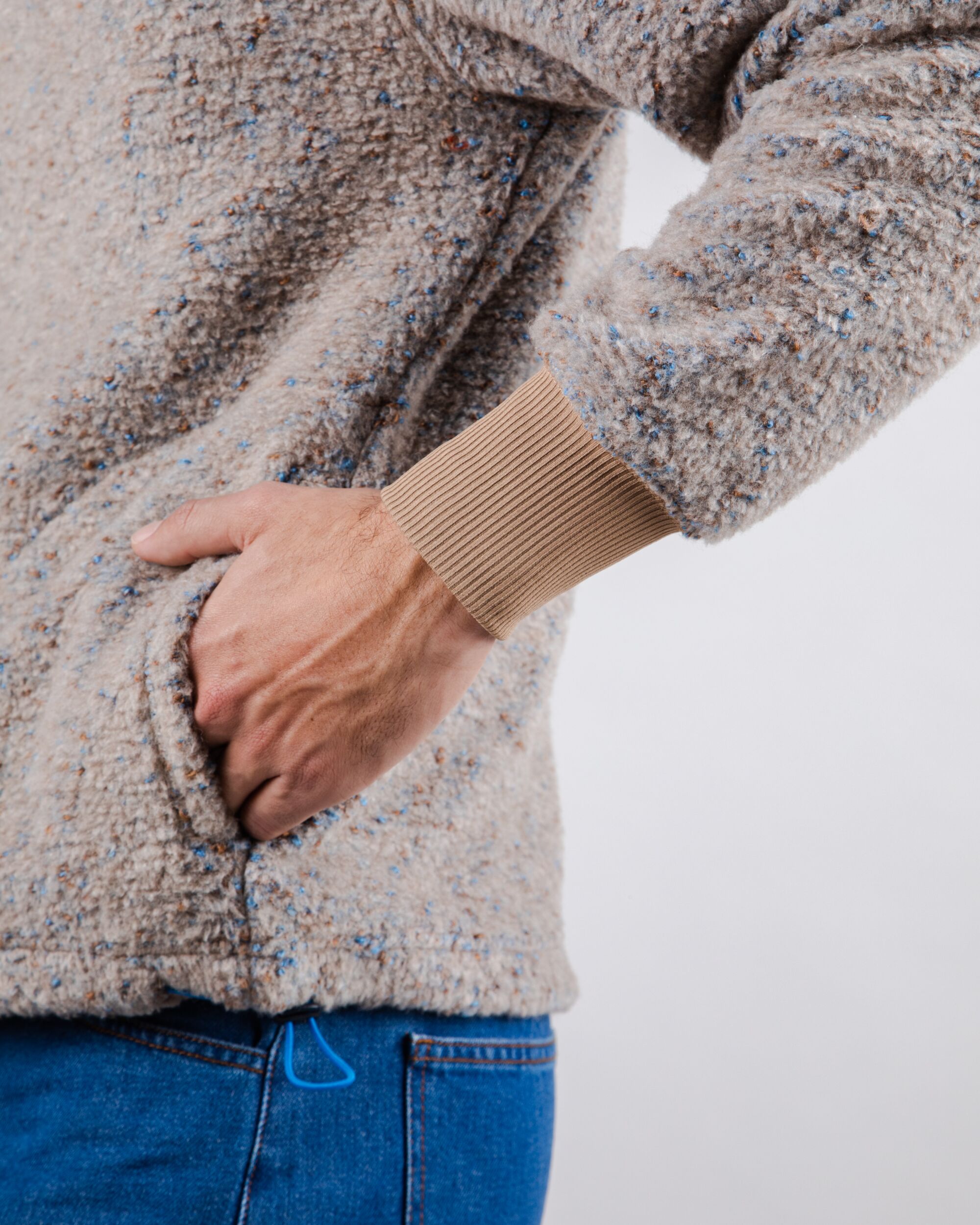 Unisex Fleece Sweatshirt Beige