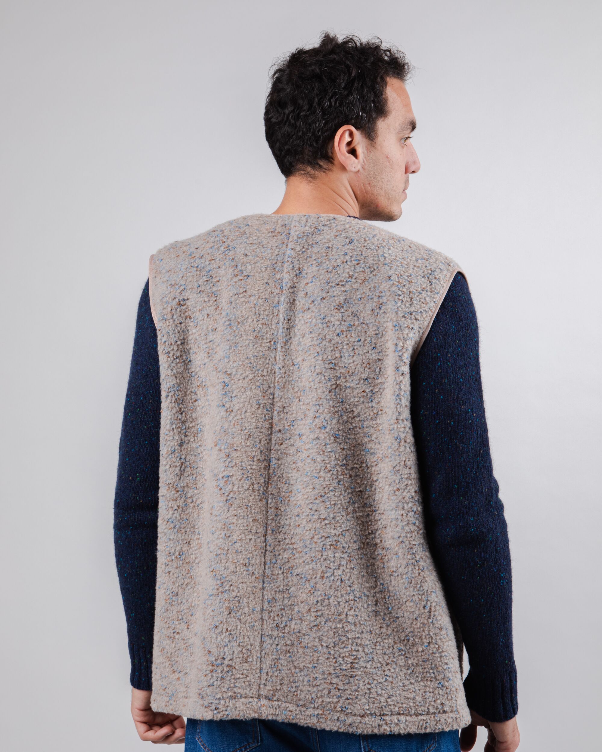 Unisex Fleece Waistcoat Beige