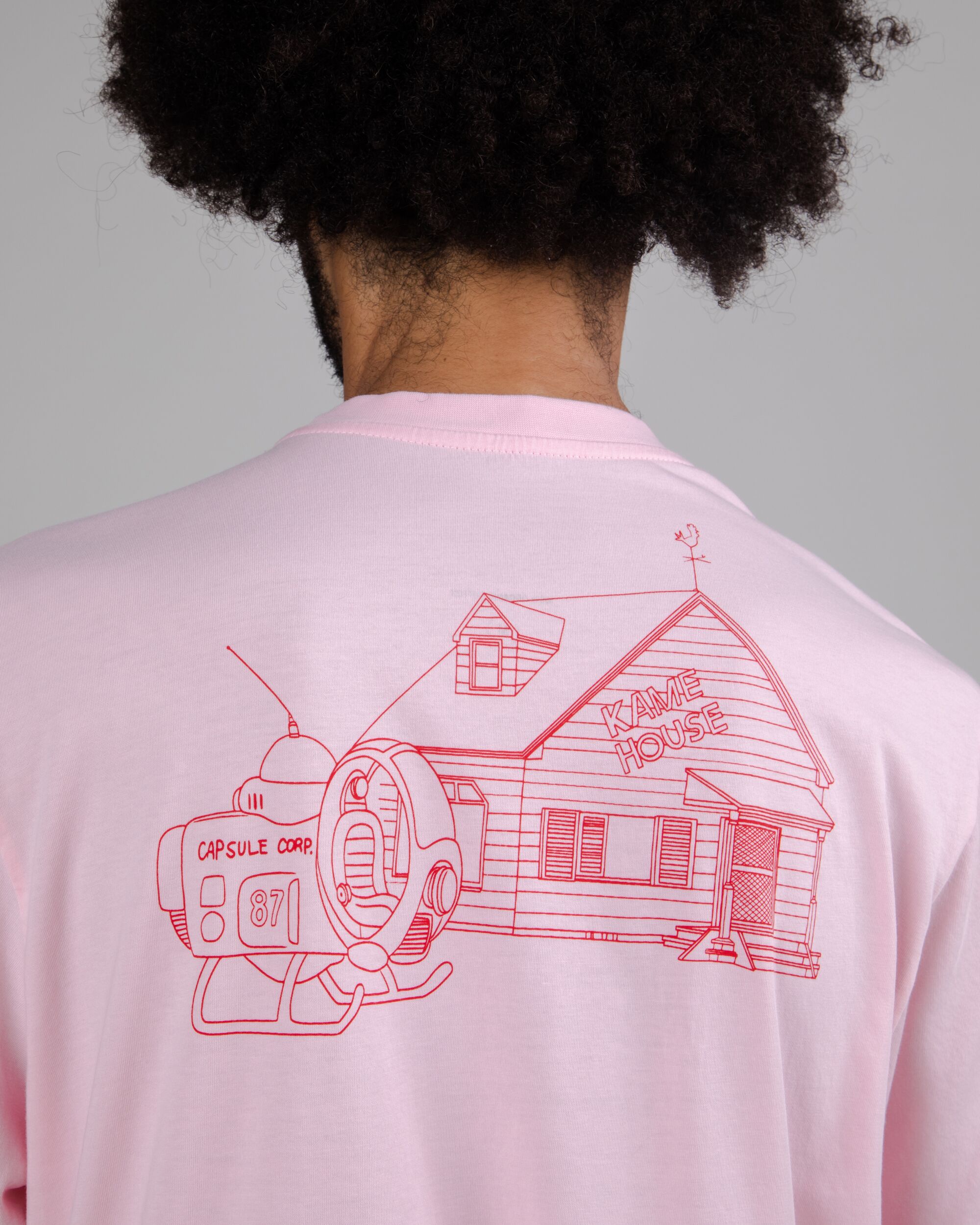 Dragonball Z Kame House T-Shirt Pink
