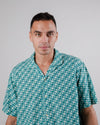 Tiles Aloha Cotton Shirt Ocean
