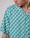 Tiles Aloha Cotton Shirt Ocean