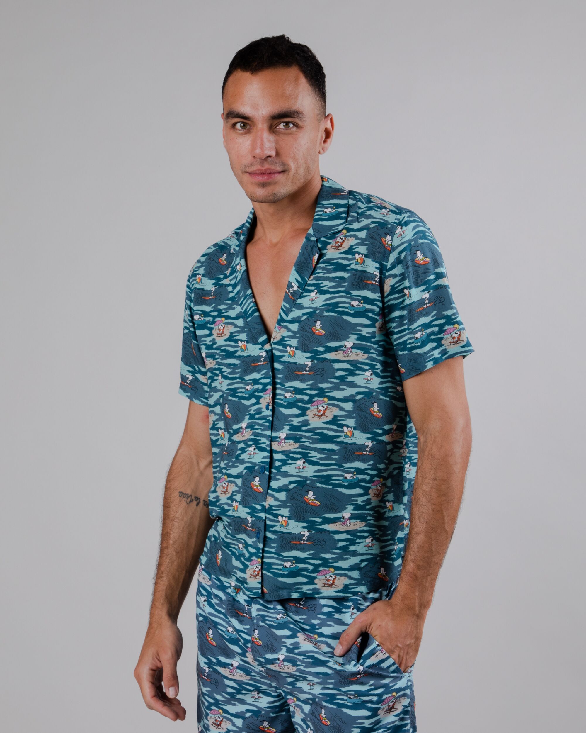 Peanuts Coast Aloha Shirt Ocean