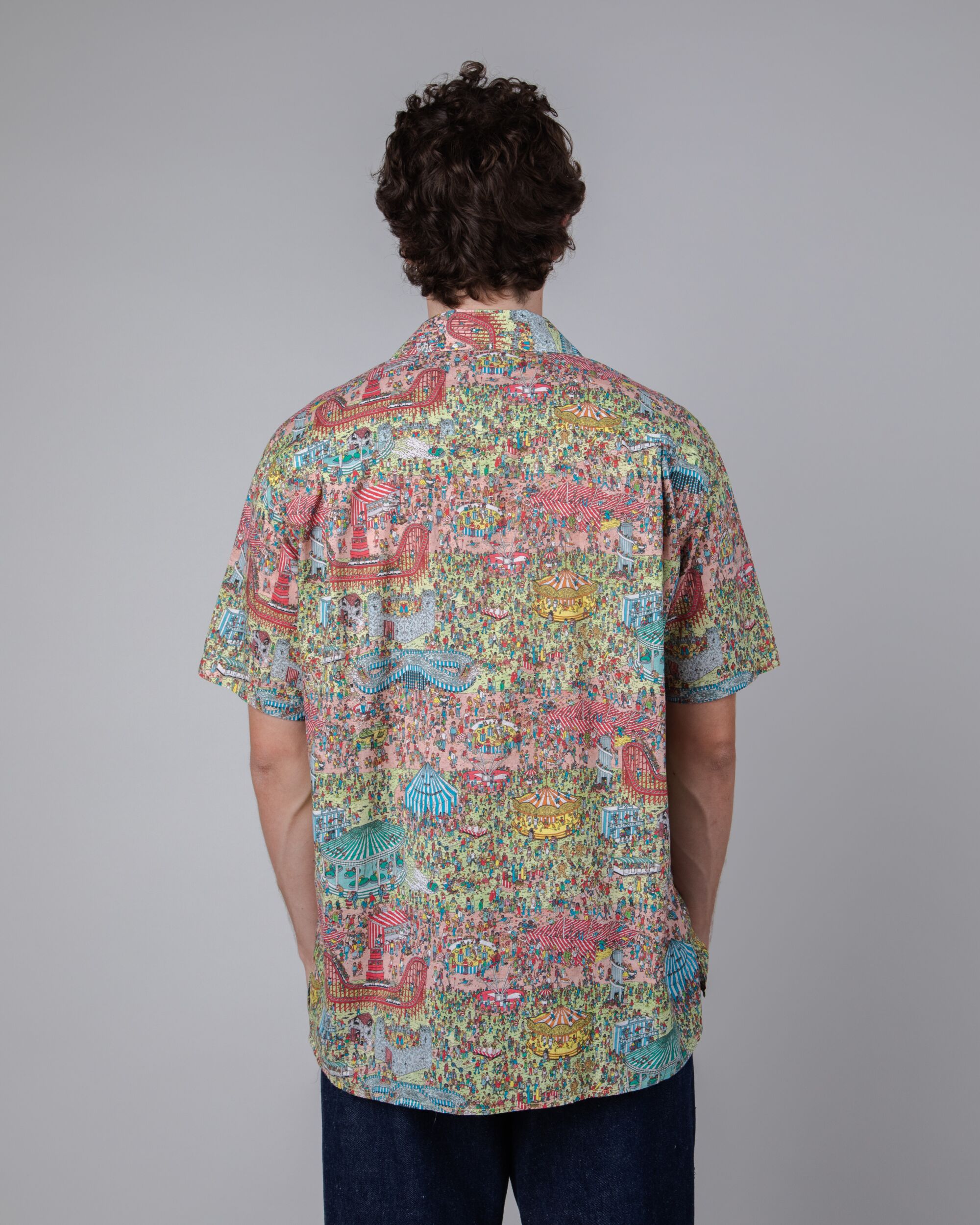 Where is Wally Fairground Aloha Cotton Shirt Multicolor
