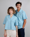 Stripes Short Sleeve Cotton Shirt Pool