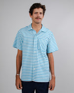 Stripes Short Sleeve Shirt Blue