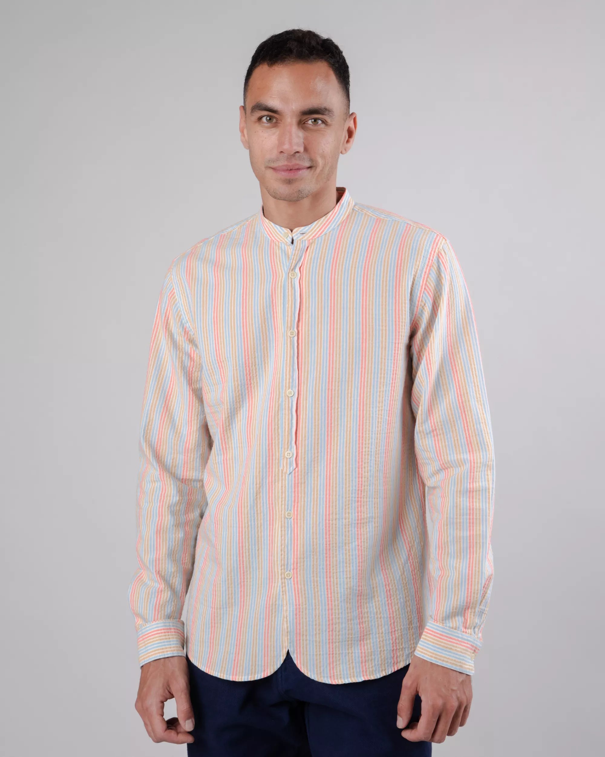 Sunset mao Shirt Apricot