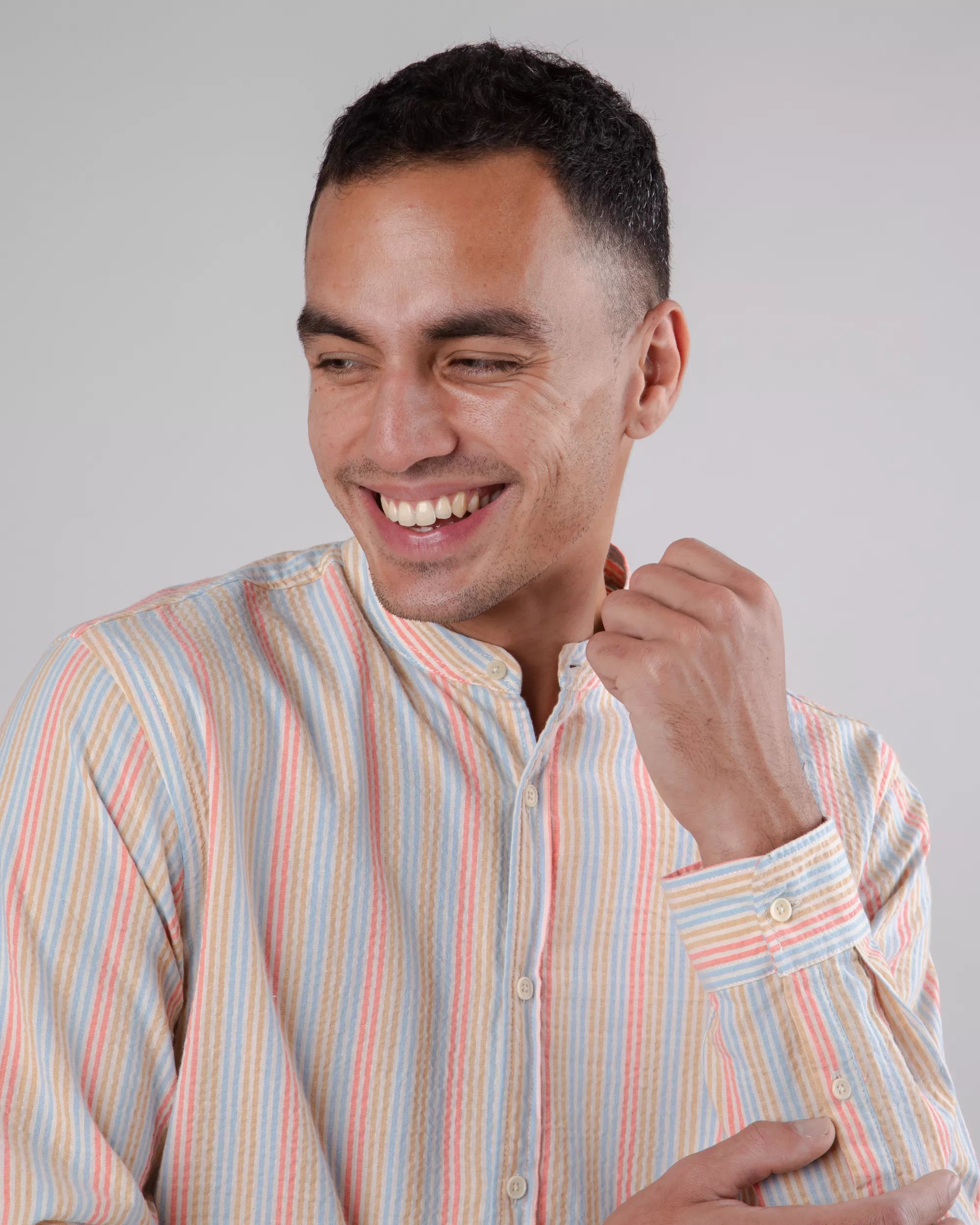 Sunset mao Shirt Apricot