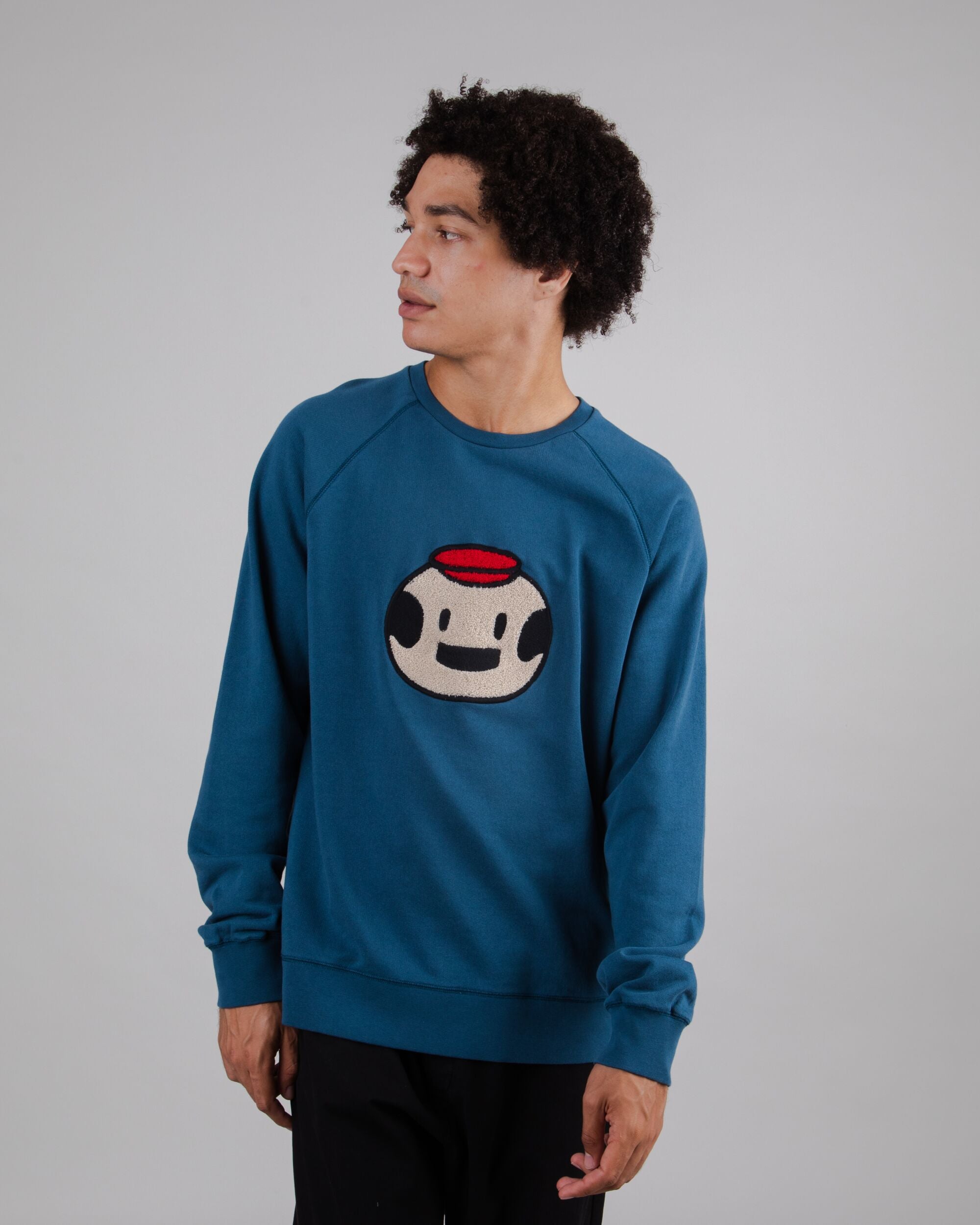 Dickie Logo Regular Sweatshirt Dark Blue