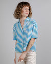 Stripes Oversize Cropped Blouse Pool